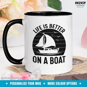 Funny Boat Lover Mug, Gift For Boaters, Sailing Gift Mug, Novelty Gift for Sailor, Unique Boating Cup, Sailboat Owner Gift, Fishing Boat Mug