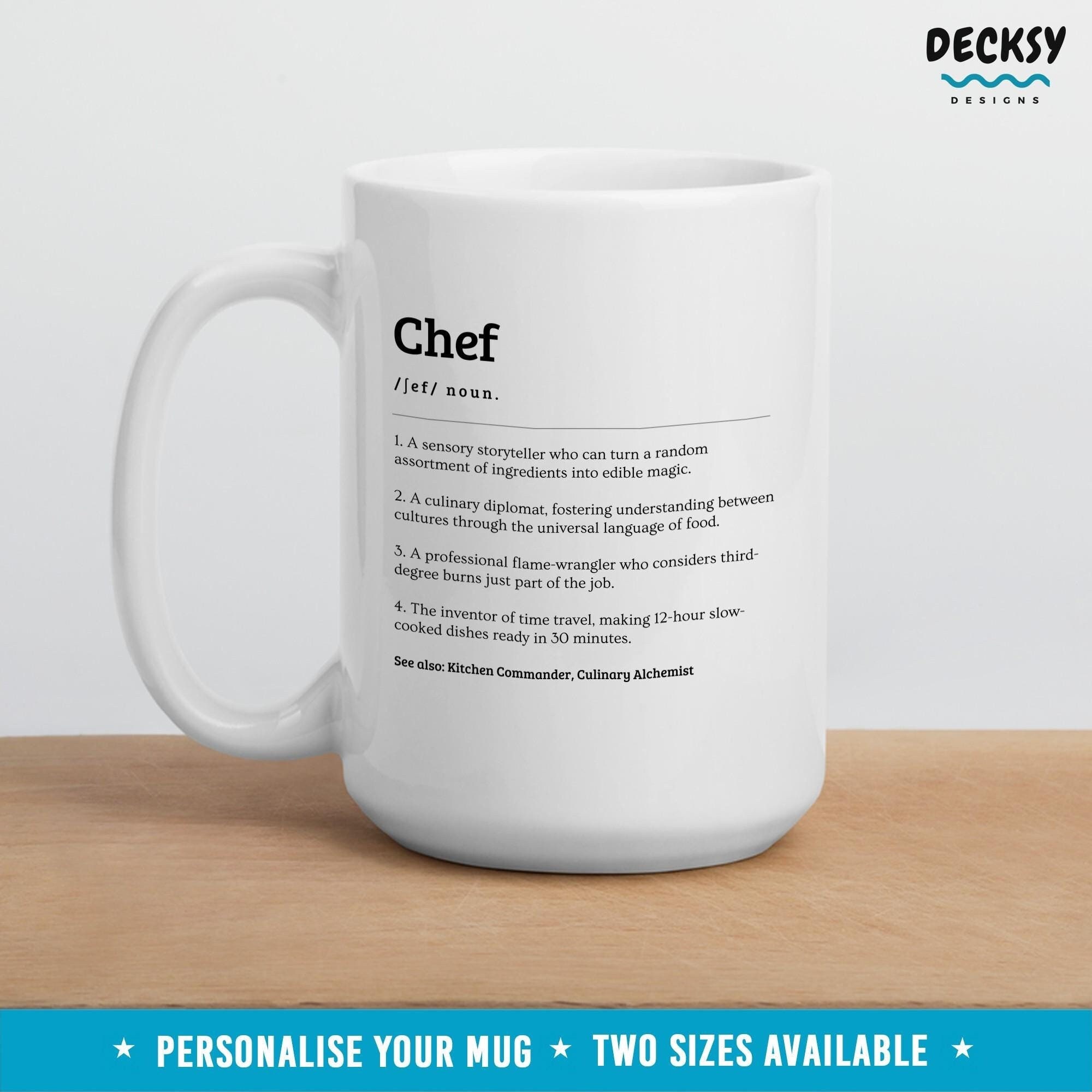 Mug chef cuisinier, Idées cadeaux pour chefs cuisiniers, Cadeau amusant pour chef cuisinier, Cadeau pour sous-chefs cuisiniers, Mug chef cuisinier per
