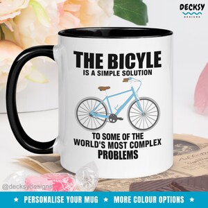 Taza de bicicleta, regalo de ciclismo personalizado para hombres, taza de café ciclista significativa, regalo amante del fitness, instructor de ciclismo, taza de ciclismo, ciclista de montaña