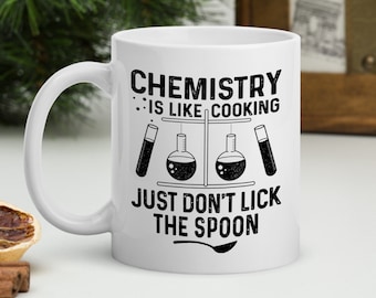 Funny Chemistry Mug, Science Teacher Gift, Personalized Lab Mug