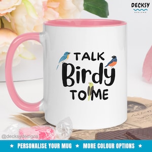 Bird Lover Gift, Bird Watcher Mug, Custom Bird Watching Gift, Personalised Birdwatching Gift For Birdwatchers, Funny Bird Nerd Present