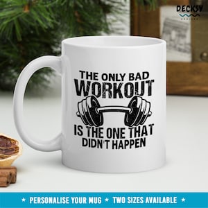 Funny Workout Mug, Workout Mom Gift, Fitness Mug Men, Gym Lover Gift, Weight Lifting Mug, Workout Partner Coffee Cup, Gym Buddy Birthday