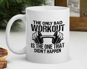 Funny Workout Mug, Workout Mom Gift, Fitness Mug Men, Gym Lover Gift, Weight Lifting Mug, Workout Partner Coffee Cup, Gym Buddy Birthday