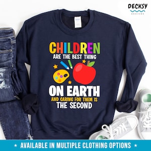 Early Childhood Education Teacher Shirt, Gift for Childcare Provider, Daycare Sweatshirt, Preschool Graduation Kindergarten Christmas Hoodie