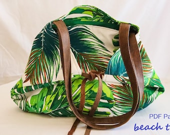 Beach Tote - PDF sewing pattern