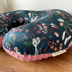 Nursing Pillow Cover-Boho-Floral-Breastfeeding Pillow Cover -Minky Pillow Cover-Baby Pillow Cover-Feeding Pillow-Nursing Pillow