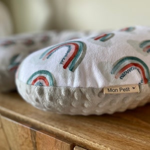 Pflege Kissen Bezug-Stillen Kissenbezug-Minky Kissenbezug-Baby Kissenbezug-Fütterung Kissen-Nursing Kissen-Regenbogen-Neutral