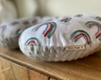 Voedingskussensloop-borstvoedingskussensloop-minky kussensloop-baby kussensloop-voedingskussen-voedingskussen-regenboog-neutraal