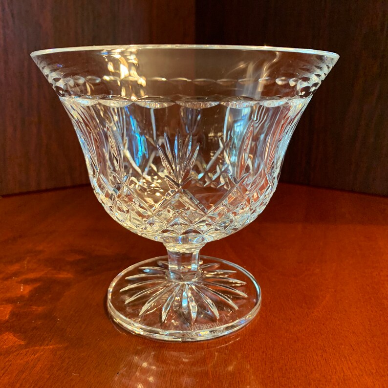 Waterford Crystal Bowl Vintage Crystal Compote con pedestal Etsy