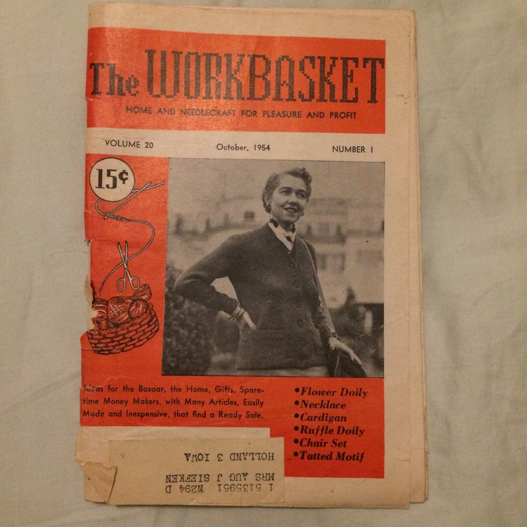 Vintage Workbasket Magazine Vol 20 October 1954 Etsy