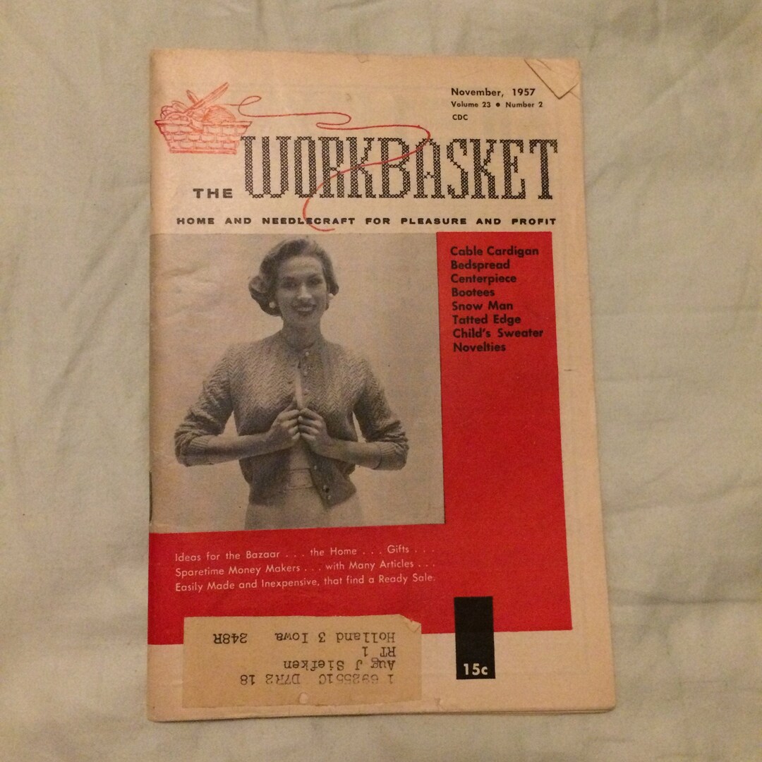 Vintage Workbasket Magazine Vol 23 November 1957 Etsy