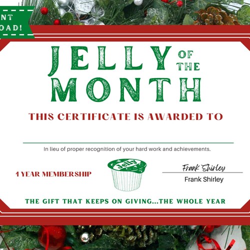 Jelly of the Month Club Christmas Vacation Jelly of the - Etsy