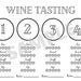 WINE Tasting Placemat - Printable Wine Tasting Scorecard - Wine ...