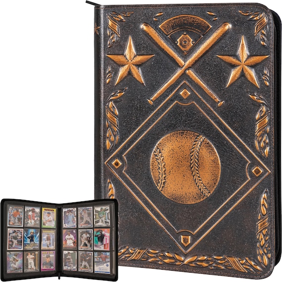 sports card binder sleeves Baseball Binder,2025-2026 Trading Card with Holder Album, Ring Binders And Fit Standard Size Trading Cards Measuring 2 720 Pockets Baseball Card Binder