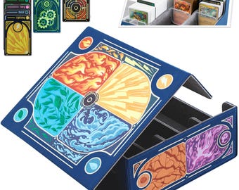 Trading Card Storage Box for Pokemon Cards holds【2400+】TCG Cards. Inc. 17 Unique Type Dividers & 2 Card Stoppers. Premium Bulk Card Case.