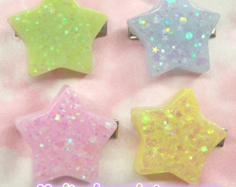 Star hairclips 4 piece set