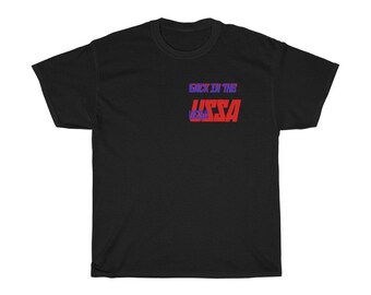 zurück in ussa Unisex Schwere Baumwolle Tee