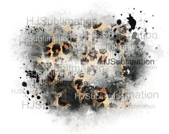 Distressed leopard background png for sublimation.Digital download.111