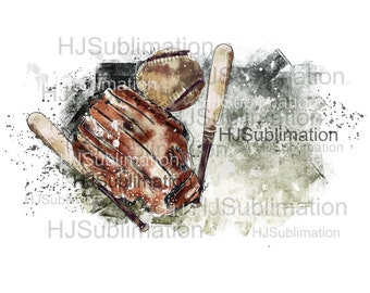 Distressed Baseball  PNG. Grunge Background.Splash Frame sublimation Design.1