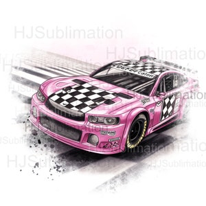 Racing background png .Pink Race Car png. Checkered flag digital download.