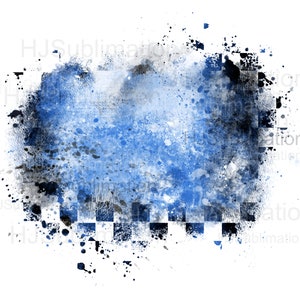 Columbia blauw geblokte vlag achtergrond png. Sublimatie van racevlag van grunge. Digitale png-download voor racen.
