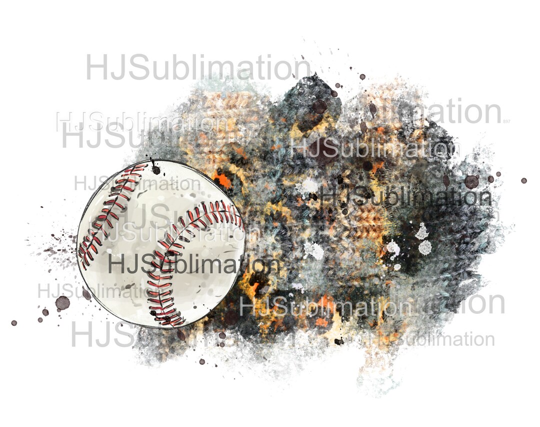 Distressed Baseball Background PNG. - Etsy