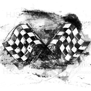 Fundo de corrida de bandeira quadriculada PNG Download digital | Design de sublimação para esportes, decoração de festa de corrida e impressão de mercadorias