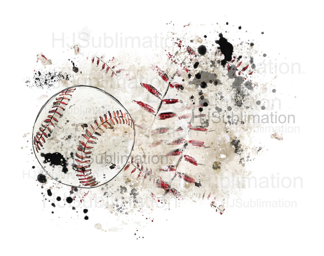 Baseball Background PNG. Distressed Sublimation Design. - Etsy