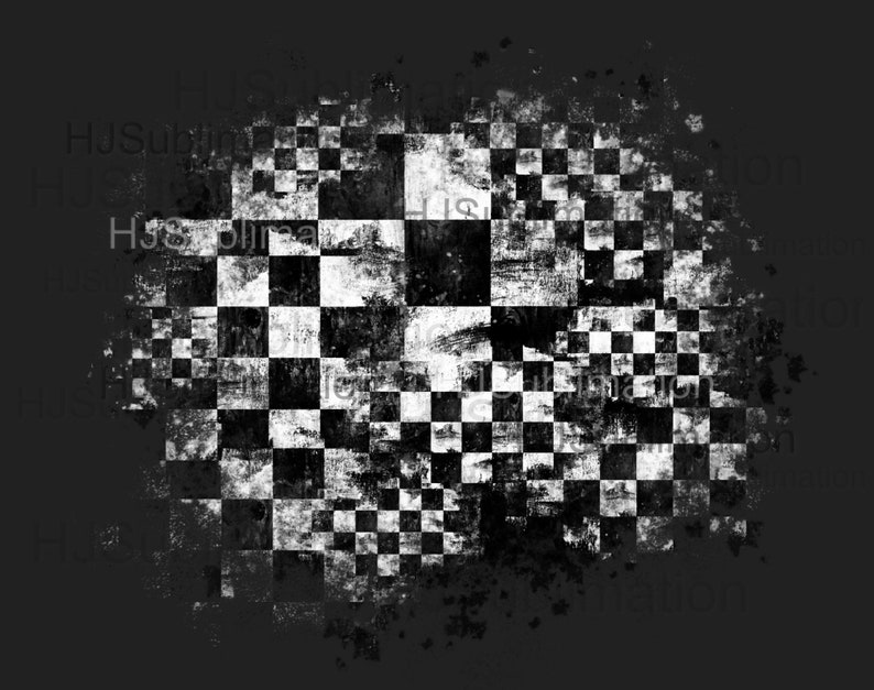 Distressed Checker Vector File Racing Background Png.distressed Checkered Flag Sublimation. - Etsy