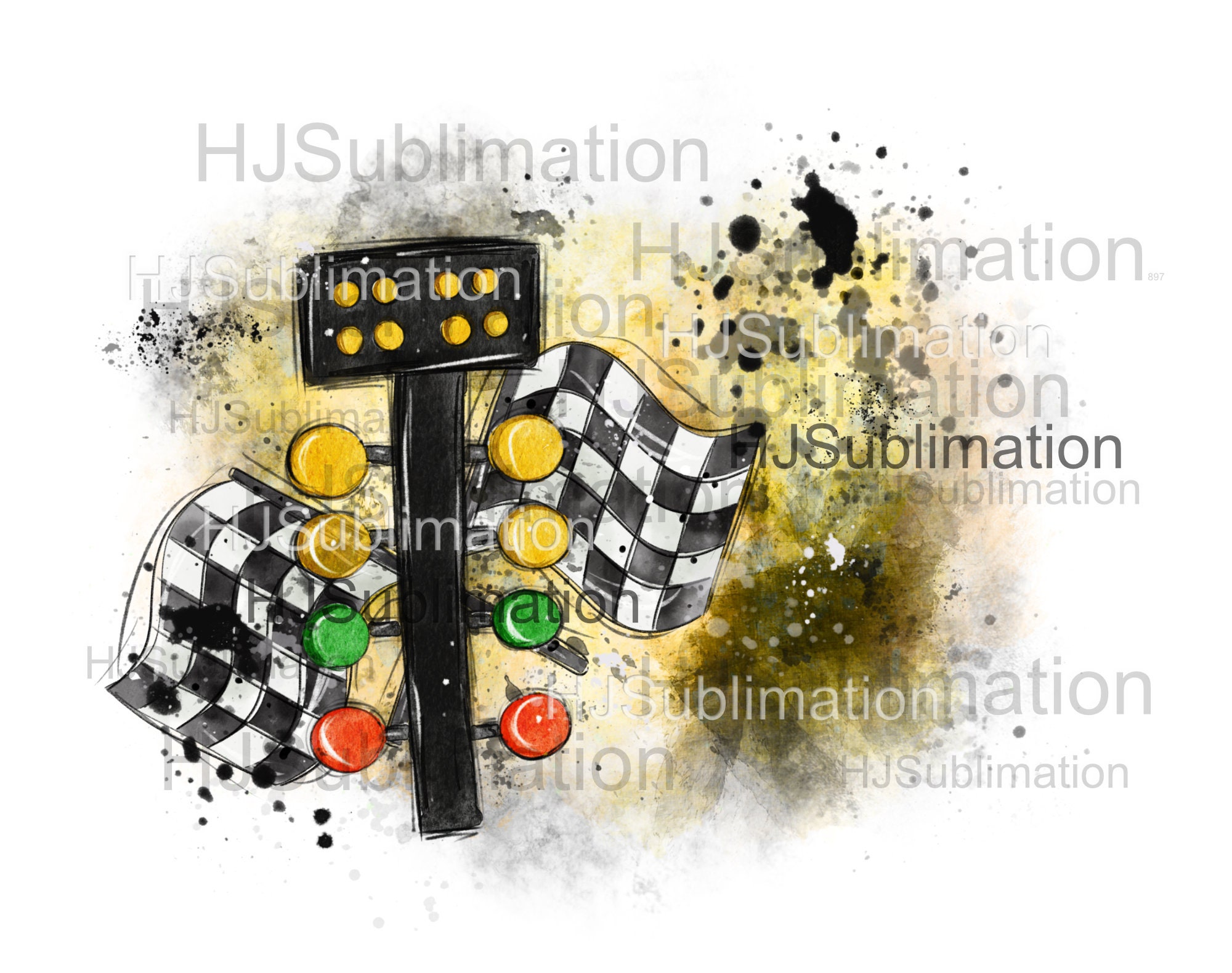 Drag Racing PNG. Checkered Flag.drag Racing Tree.sublimation Etsy