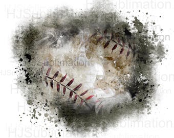 Baseball Background  PNG. Distressed Grunge Background.Splash Frame sublimation Design.