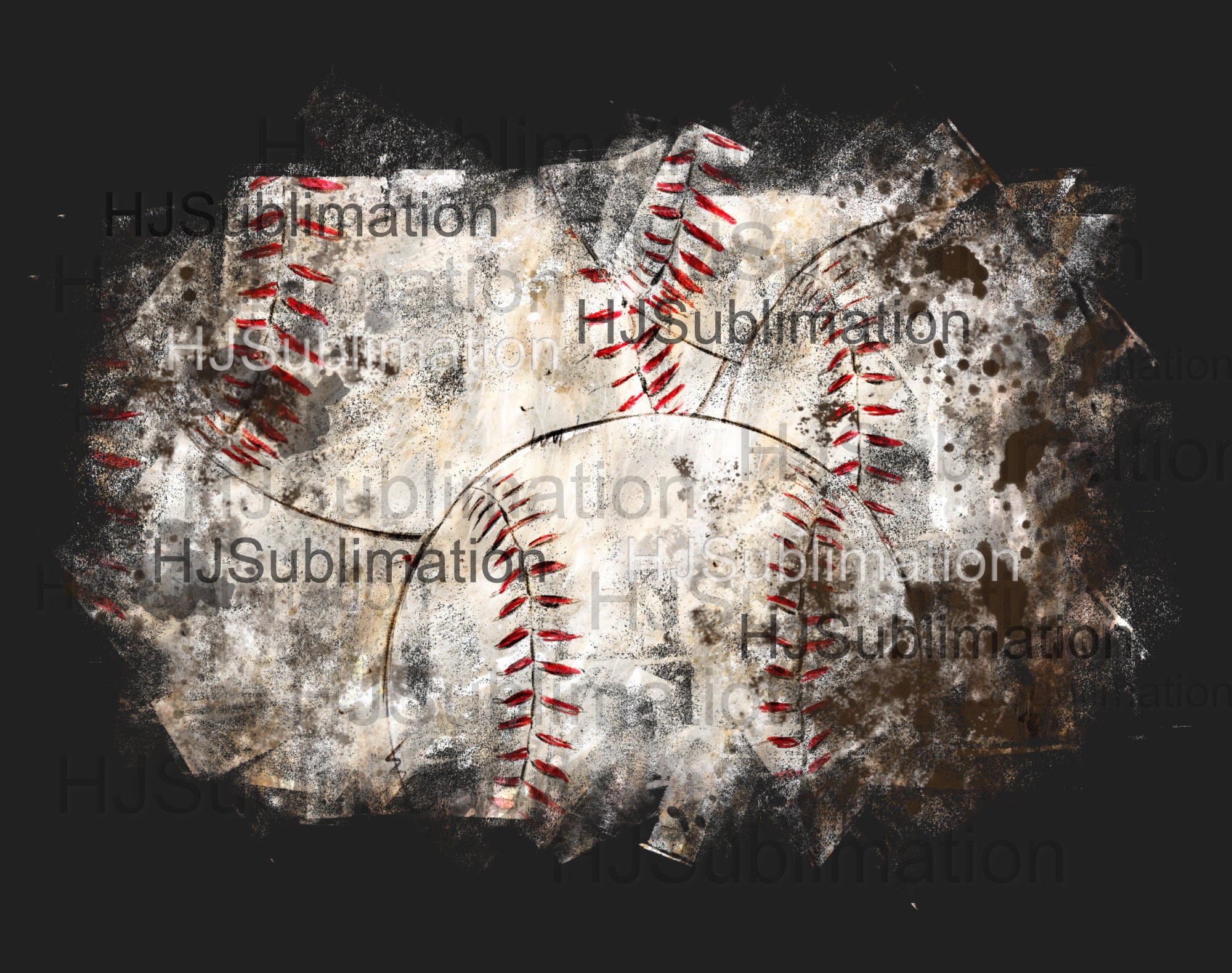 Distressed Baseball PNG. Grunge Background.splash Frame Sublimation ...