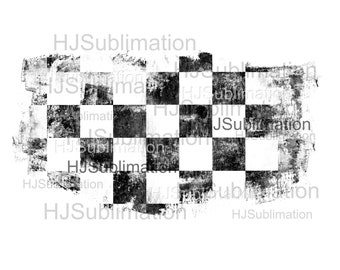 Grunge Checkered Pattern PNG