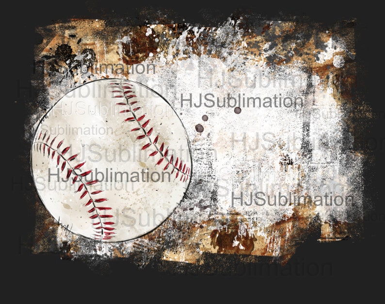 Distressed Baseball Background PNG. Splash Frame Sublimation Design. - Etsy