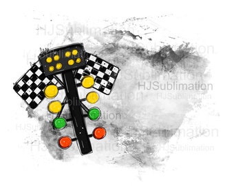 Drag racing sublimation PNG.Sublimation designs.