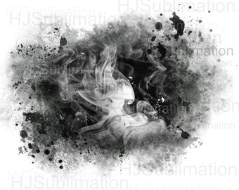 White and black smoke background png.sublimation file.