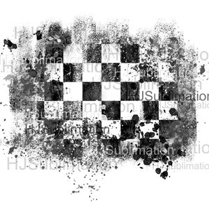 Fondo de bandera a cuadros png.Sublimación de bandera de carrera grunge.Descarga digital png de carreras.