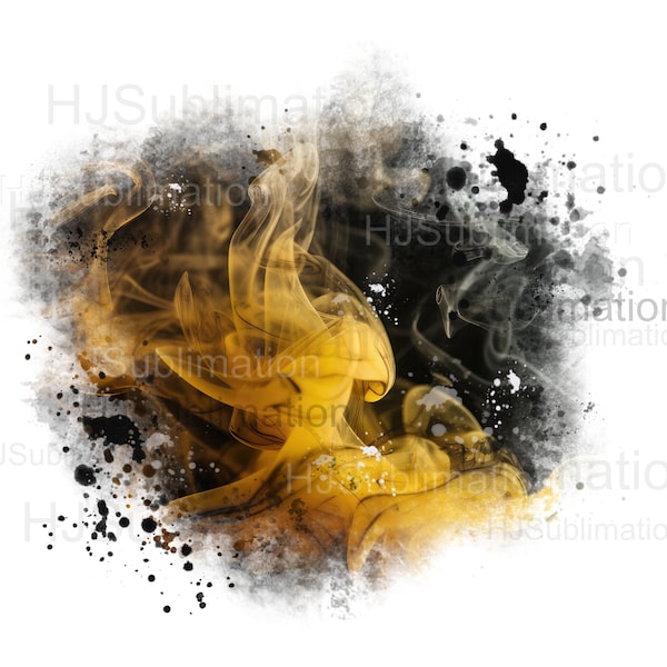 Gold smoke background png.sublimation file.