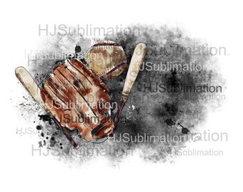 Distressed Baseball  PNG. Grunge Background.Splash Frame sublimation Design.