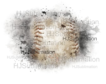 Distressed Baseball  PNG. Grunge Background.Splash Frame sublimation Design.11