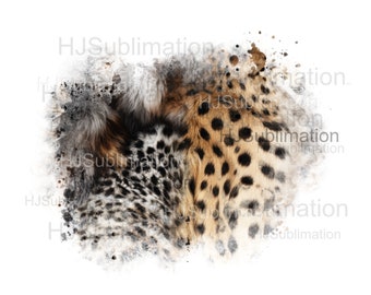 Distressed leopard background png for sublimation.Digital download.