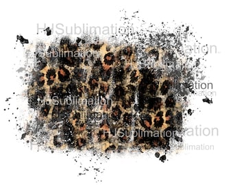 Distressed leopard background png for sublimation.Digital download.12