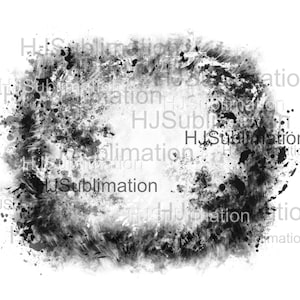 Black grunge frame background png.Distressed grunge Backsplash file for sublimation.