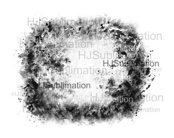 Black grunge frame background png.Distressed grunge Backsplash file for sublimation.