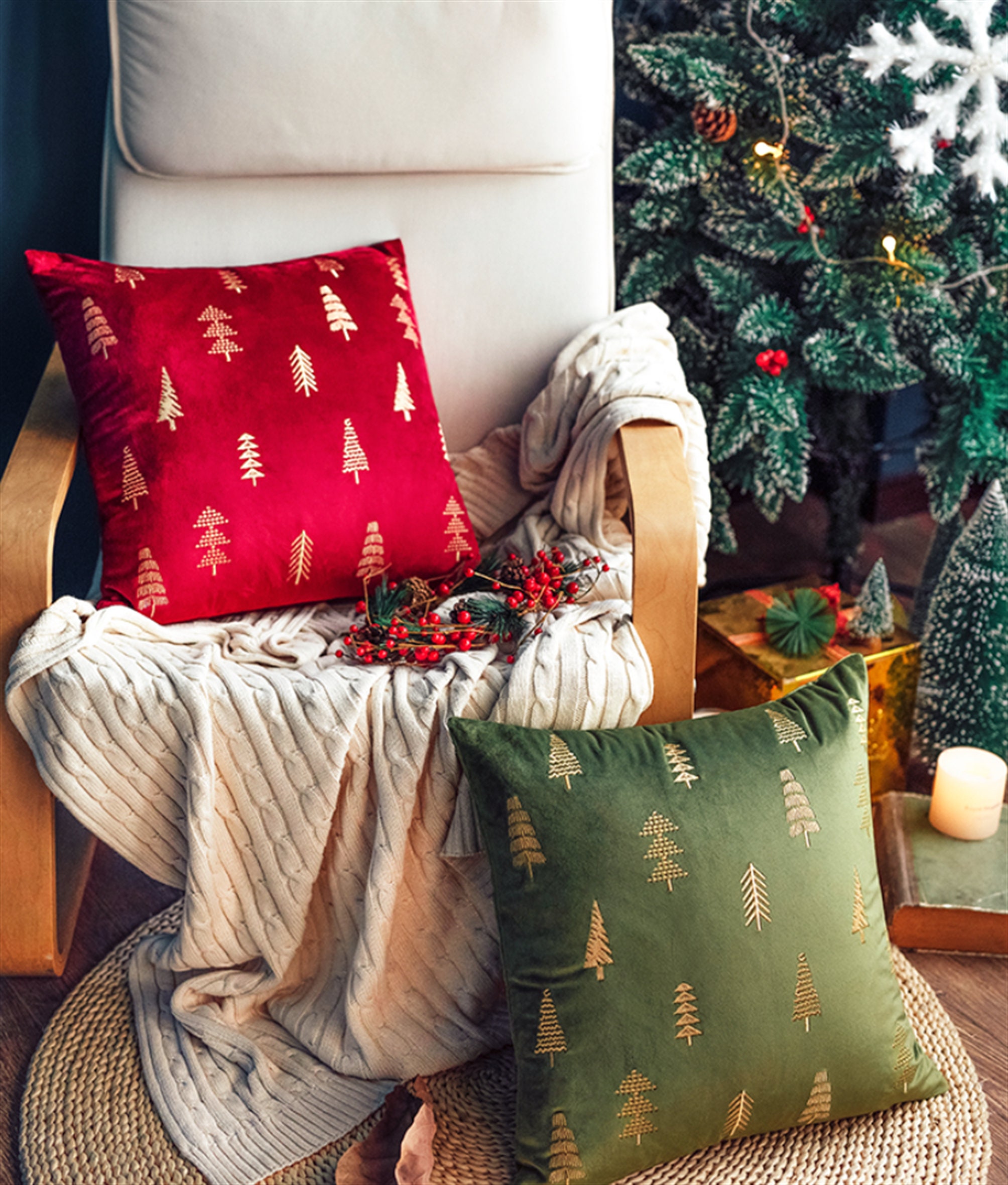 christmas sofa cushions