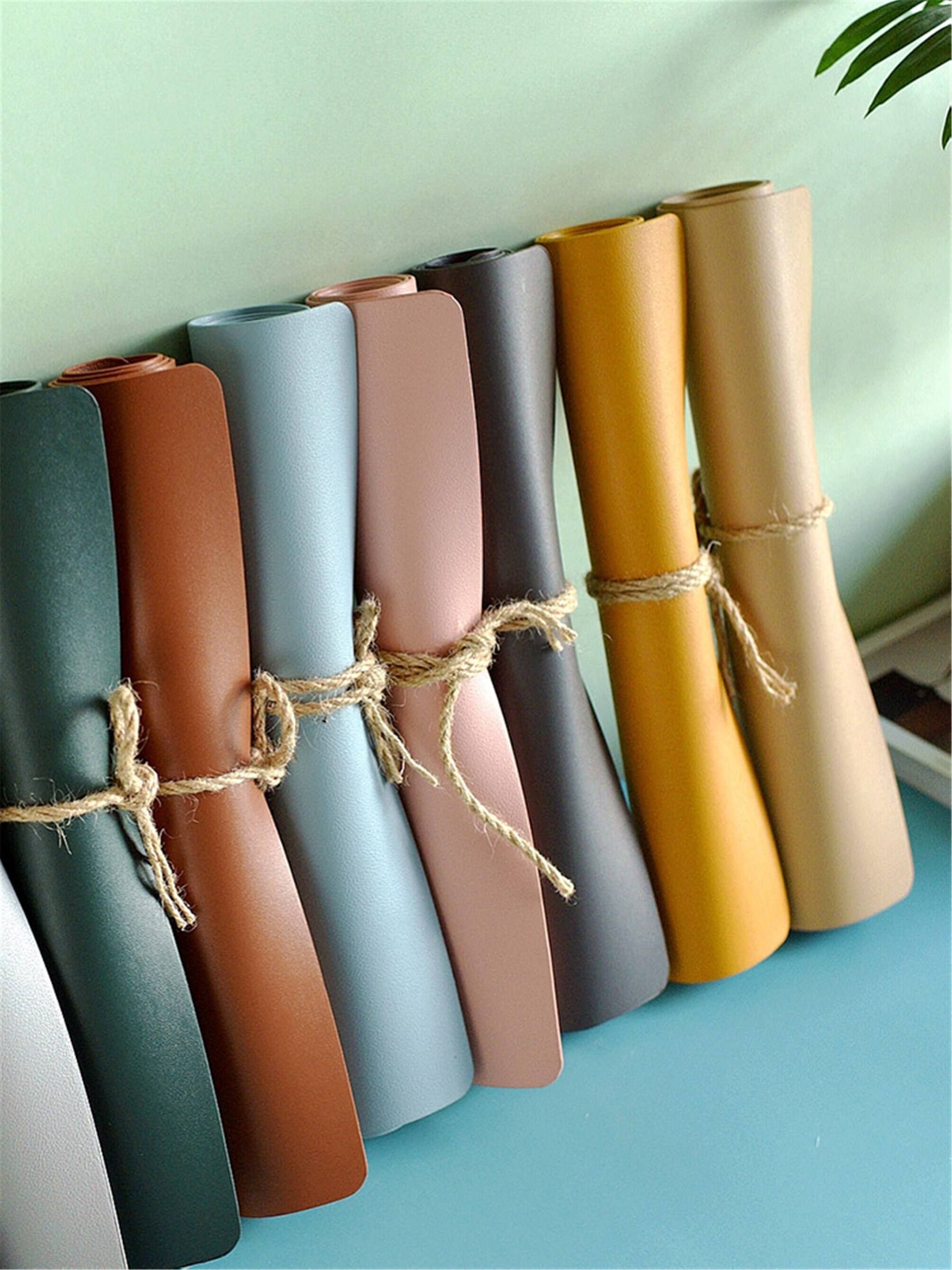 Faux leather placemat rectangle waterproof placemats Etsy