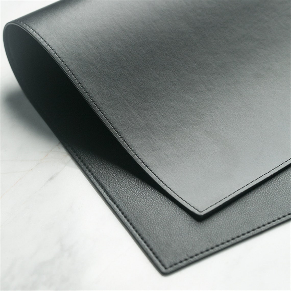 Thick Double Sides Rectangle Placemat Green Placemat Black Etsy