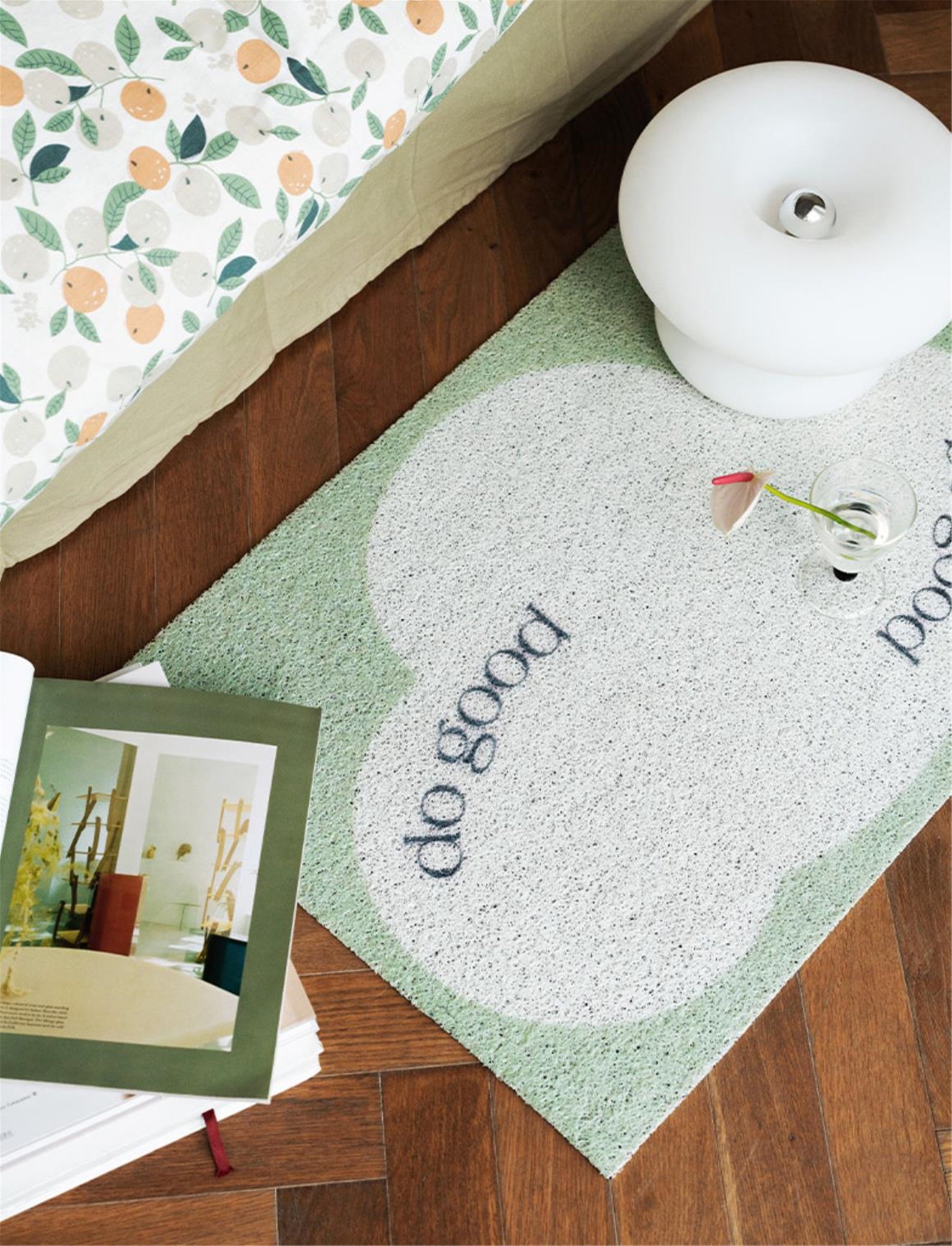 Entry Way Floor Mat Washable Mint Green Door Mat Pink Door Etsy