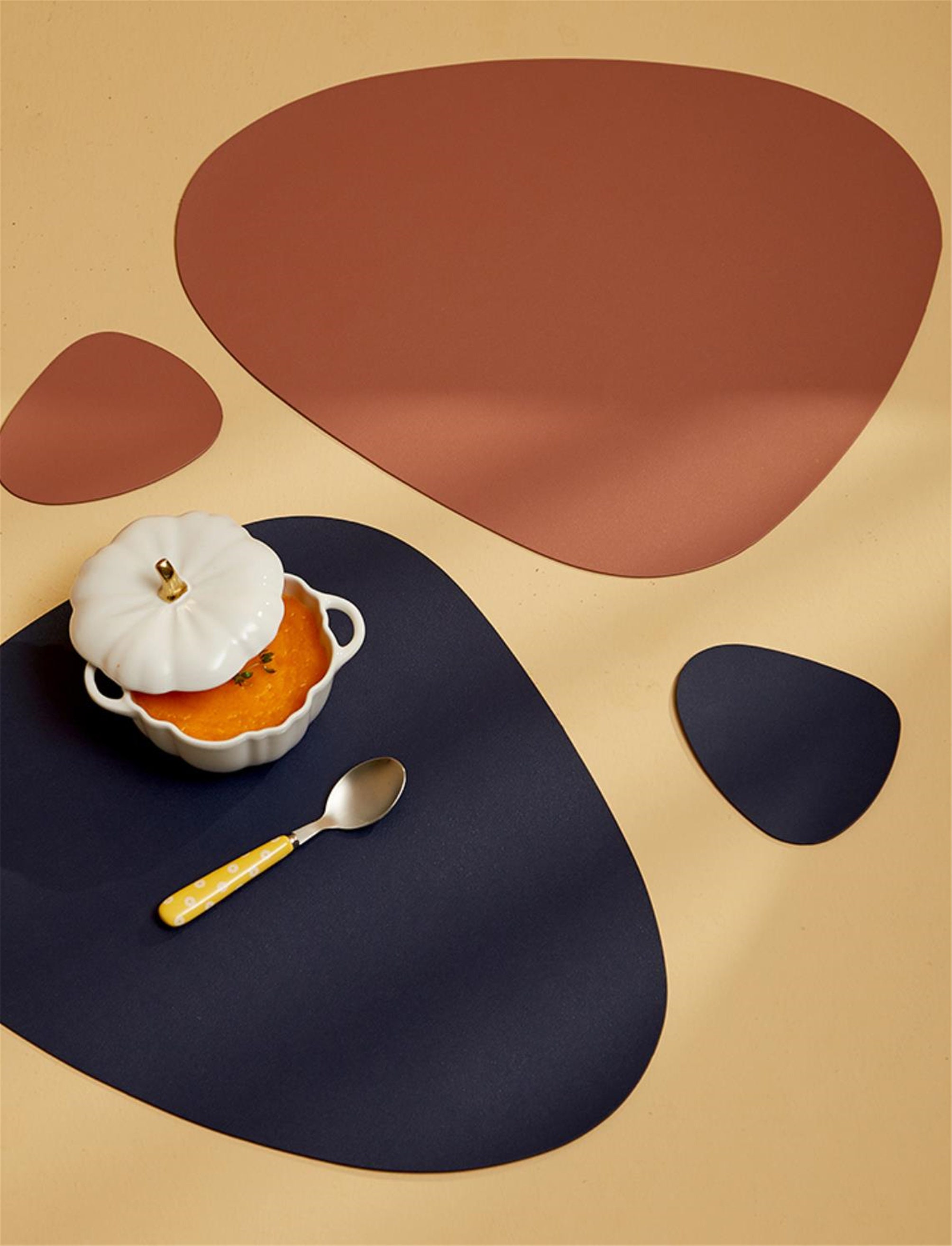 Oval PU Leather Placemats Waterproof Placemats Placemats Etsy UK