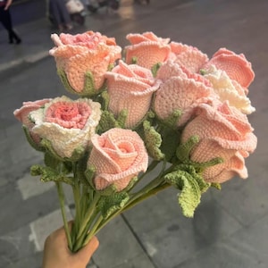 BUNDLE ROSE フラワーかぎ針編みパターン